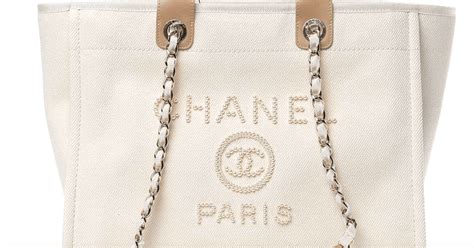 how to spot a fake chanel deauville tote|chanel deauville tote price.